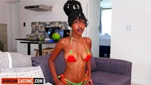 Amateur Petite Black Teen Cowgirl Riding Euro Big Cock in Homemade Interracial Sextape