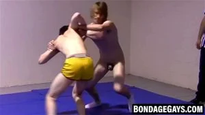 Lester Braxston wrestles Adam Clark for Master Tye