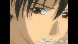 Cum covered japanese anime slut in fuck session gets banged