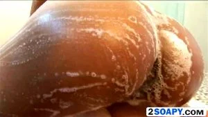 Ebony Babe Soapy Massage Handjob Fingering Interracial