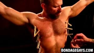 Soldier Dirk Caber endures clothespins torn from flesh