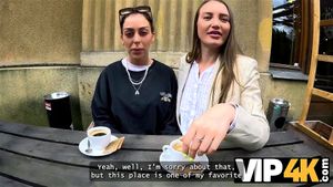 VIP4K. She Showed me her boobs and ran away from her boyfriend