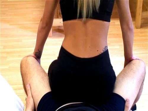 blonde, leggins, lapdance, beautiful ass