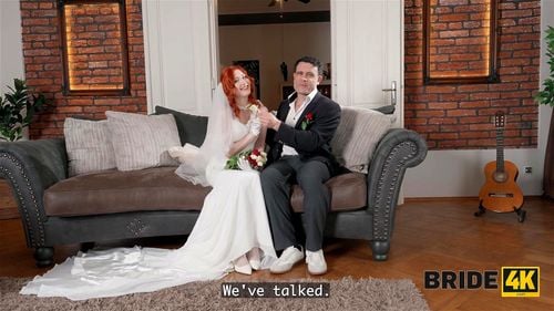 BRIDE4K. The Red-haired Virgin will finally be able to fuck her Spanish Husband: Porn