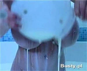 Big Boobs Bathing In Milk