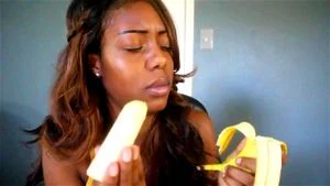 Banana pov blowjob