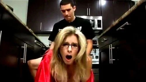 Son gives mom a breakfast creampie