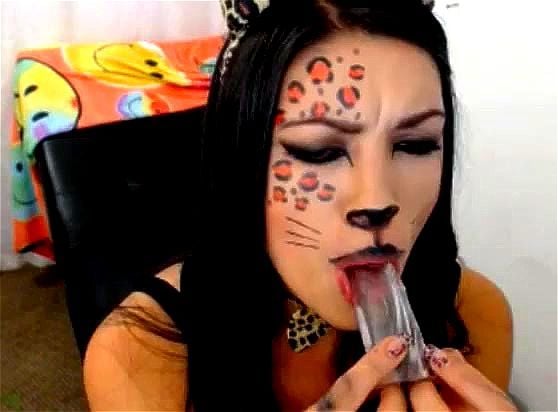 Cat girl blowjob