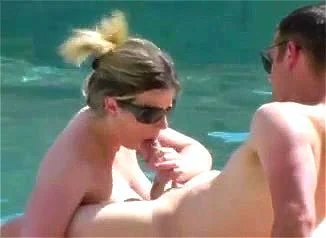 BBW Caught Fucking by the Pool