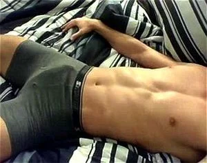 hot guy cums in boxers