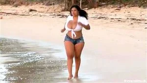 Dominican Girl1! - Crazy At The Beach!
