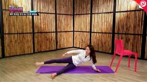 Asian yoga instructor