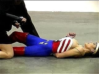 superheroine defeated