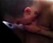 Short hair girl love sucking the juice from black cock