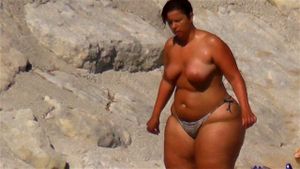 bbw on beach