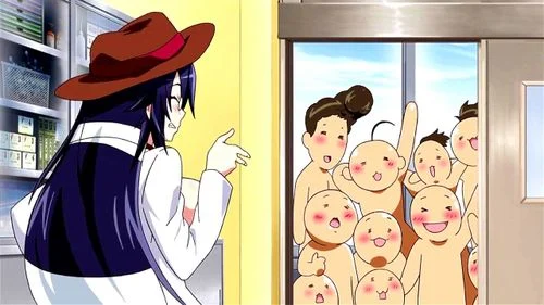 anime hentai, small tits, masturbation, threesome
