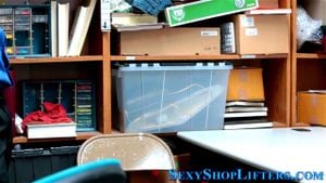 Teenage shoplifter rammed