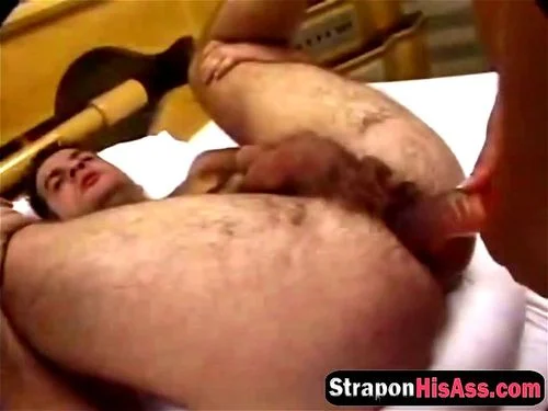 hairy cock, anal, strap on, doggy anal