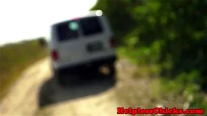 Hardfucked teen dominated in strangers van