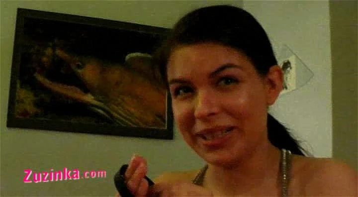 Sexy amateur Zuzinka plays with horny couple Sexy amateur Zuzinka plays with horny couple