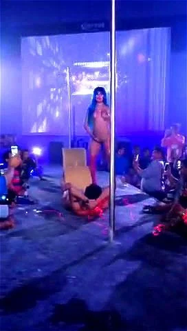 latina, striptease, public, big tits