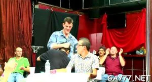 Boys suck a cock in public