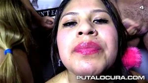 PUTA  LOCURA   Latinas, Cum Swallow Bukkake  thumbnail