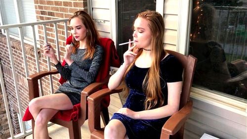Brooke & Lacey - VS120 Smoking Fetish Sisters