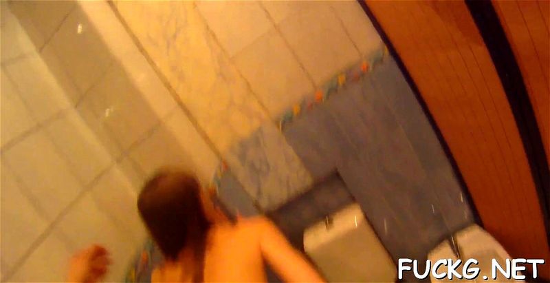 Dirty bitch fucked on a spycam