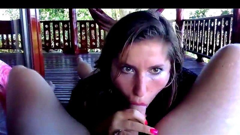 Outdoor patio deepthroat -Met Her on AMATEURMATCHUP.TK