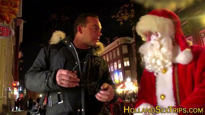 Dutch hooker bangs santa