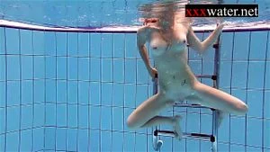 girl swimming nude