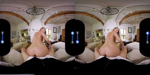 babe, shaved pussy, virtual reality, cock riding