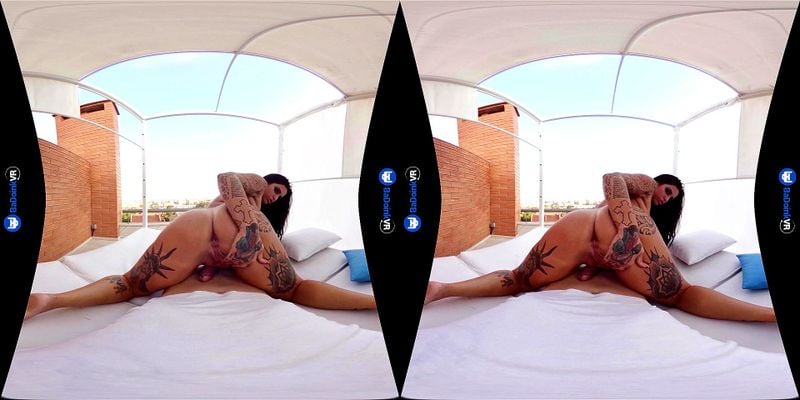 BaDoink VR Fuck Tattooed Raquel Adan On A Rooftop VR Porn