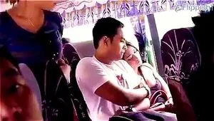 Porn action in the bus
