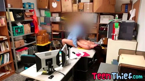 Shoplyfter, lingerie, officer, small tits