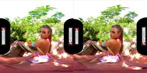 hot babe fucked on vr