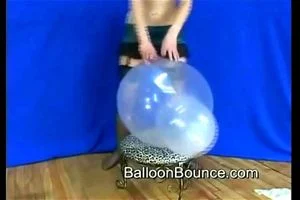 Girl Bouncing on a Balloon