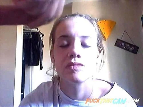 facial, blonde, webcam couple, livecam