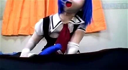fetish, kigurumi, cosplay, handjob