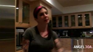 Hardcore groupsex with punk teenager Joanna