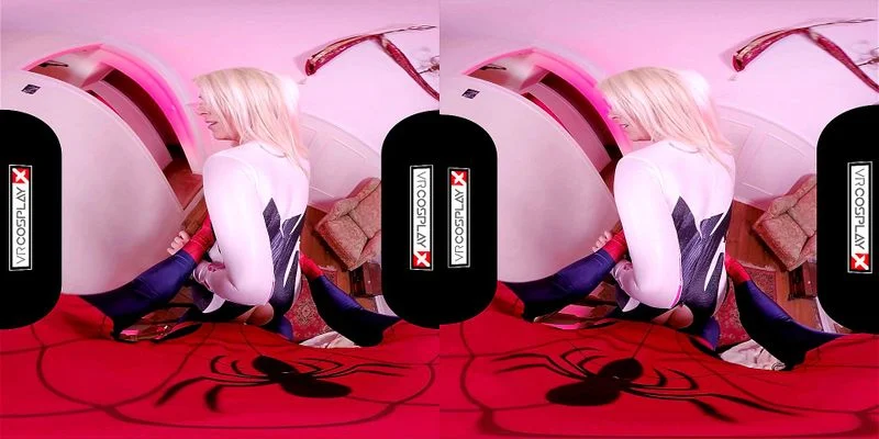 VRCosplayX Spider Gwen Blowing Your Mind With Her Mouth And Pussy VRPorn