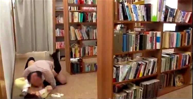 Japanese girl d in library