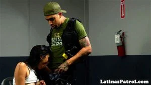 Busty latina fucked by immigration officer