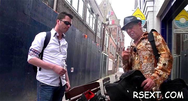 Horny dude visits Amsterdam