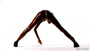Nude yoga stretching  thumbnail