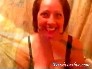 Big tits chubby girl with amazing blowjob