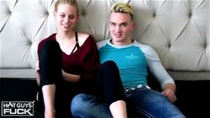 blonde having sex