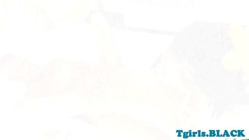 Ebony ts anally drilled by fat black cock 