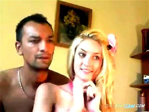 blonde, webcam, interracial, cock ride